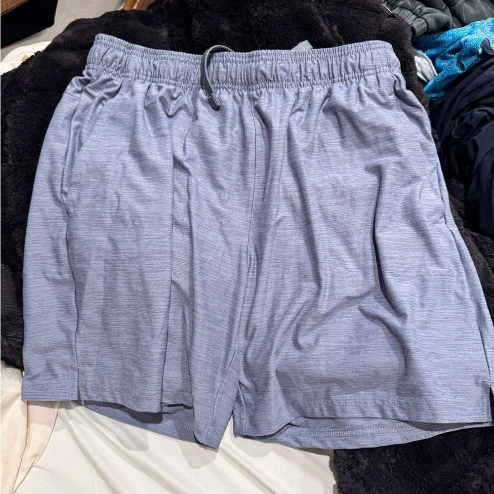 Apana Gray Athletic Shorts Lightweight Elastic Waist
